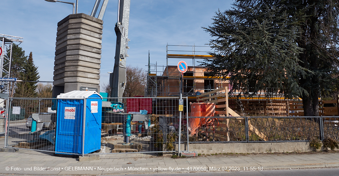 07.03.2023 - Baustelle Niederalmstrasse 16 in Neuperlach